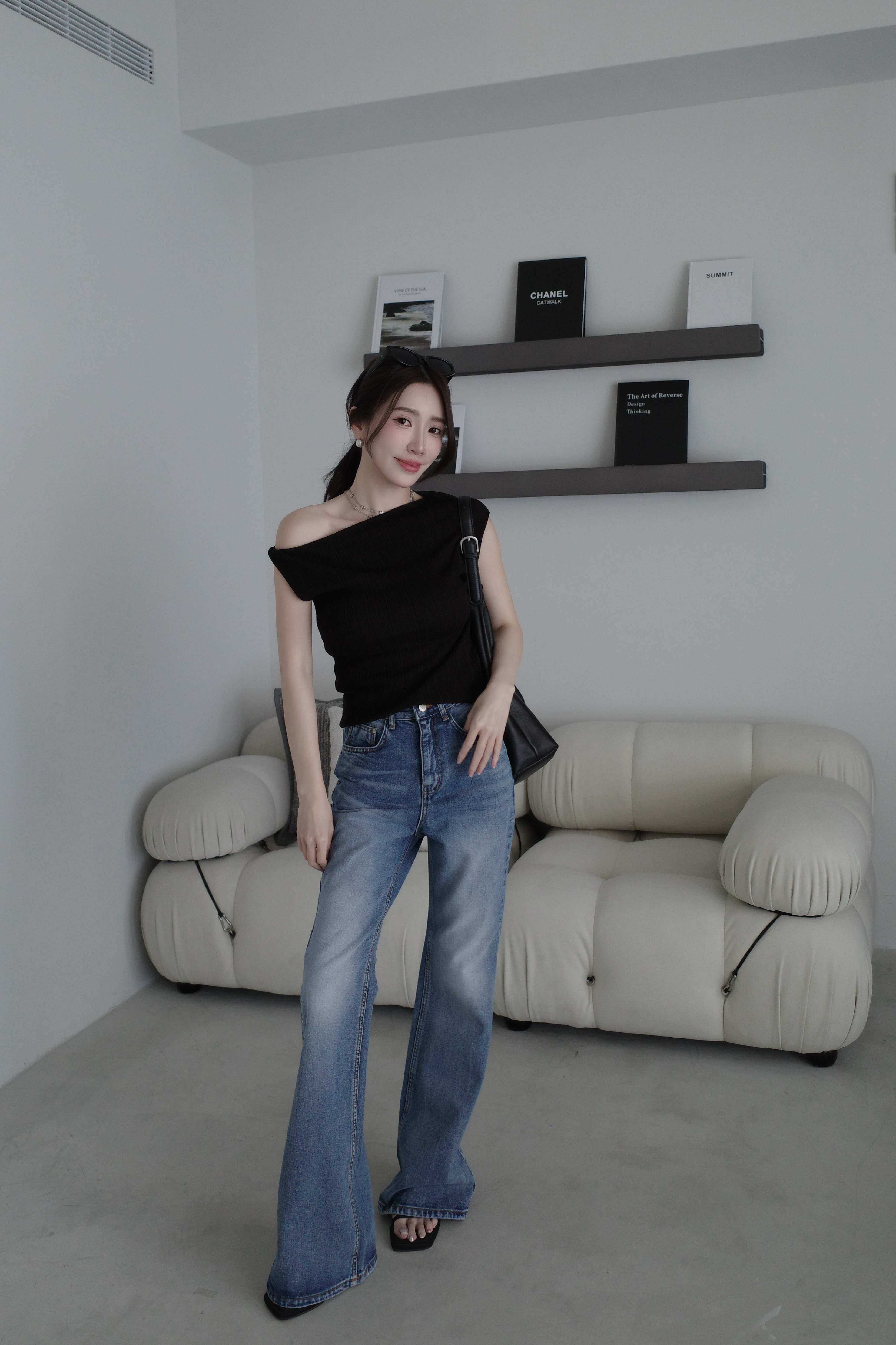 🇰🇷(預購)#AO61 自帶長腿濾鏡微喇叭牛仔褲