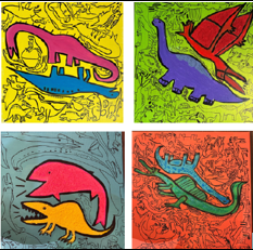 Super Dino Big Mess (Quartz Sand Texture)