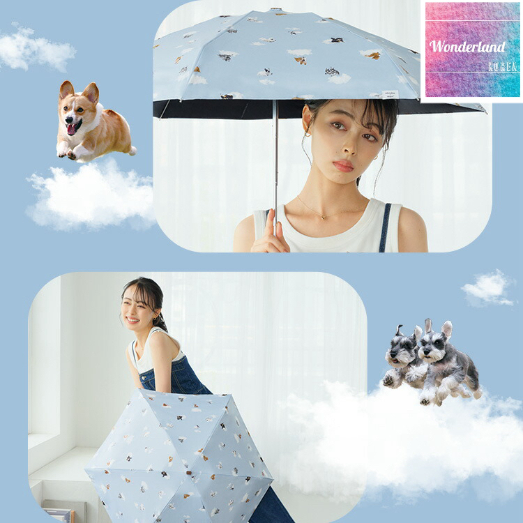 W51 W042251雲朵飛行狗狗傘-藍（220g)