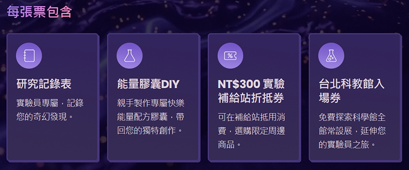 史萊姆夜光實驗室 票券包含項目