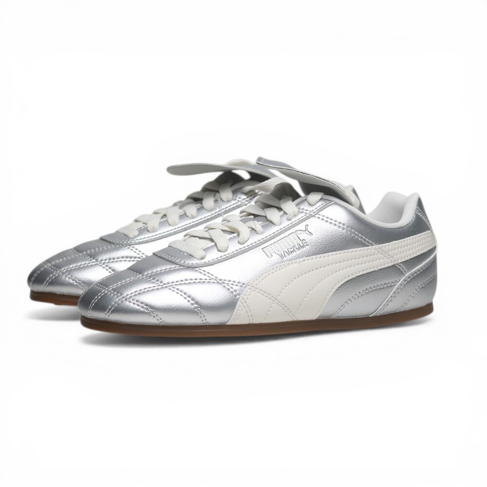 PUMA 休閒鞋 TACKLE PRM METALLIC 銀白色 皮革 復古 女 40911601