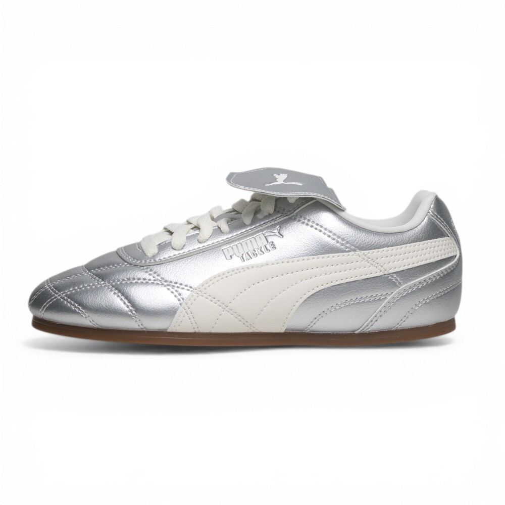 PUMA 休閒鞋 TACKLE PRM METALLIC 銀白色 皮革 復古 女 40911601