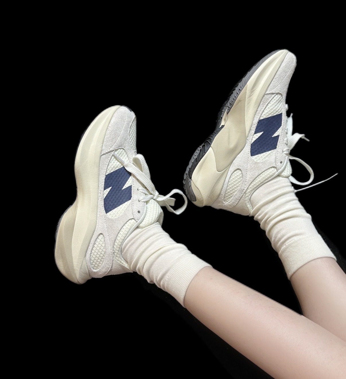 男女鞋 NEW BALANCE WRPD RUNNER 白藍 麂皮 波浪型外底 復古 休閒鞋【UWRPDCCH】