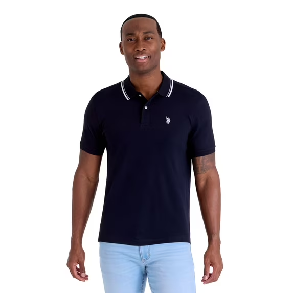 【預購】H042261 U.S. Polo Assn  男款經典滾邊Polo 衫
