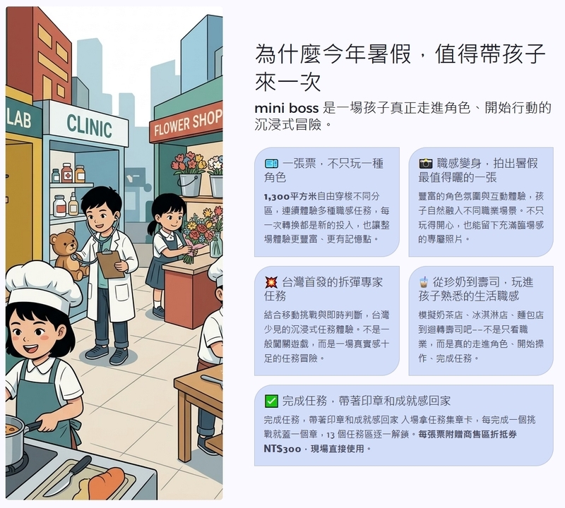 mini boss 職感RPG模擬城 體驗介紹