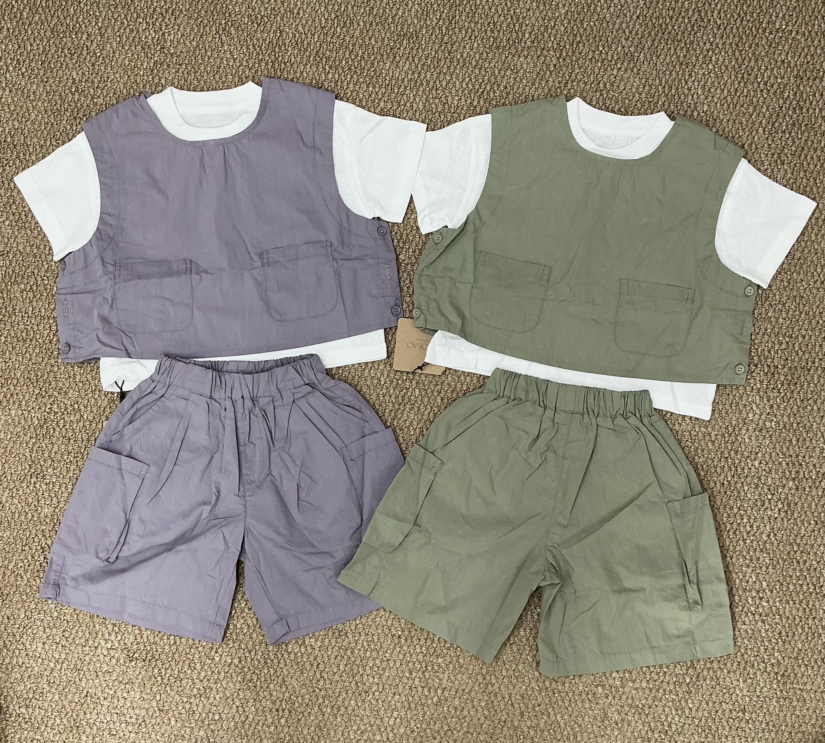 A04938側扣背心三件套