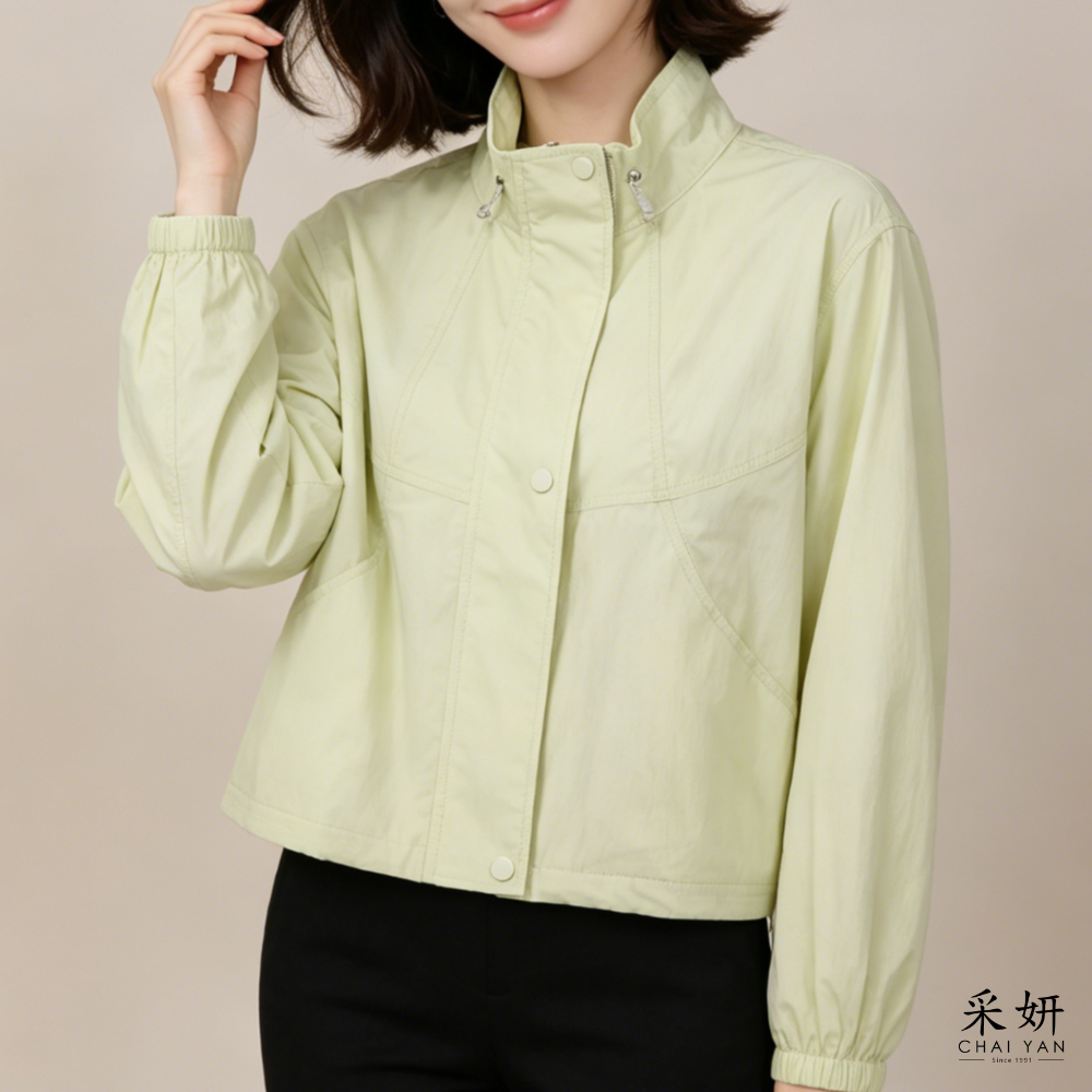 防風立領襯衫外套