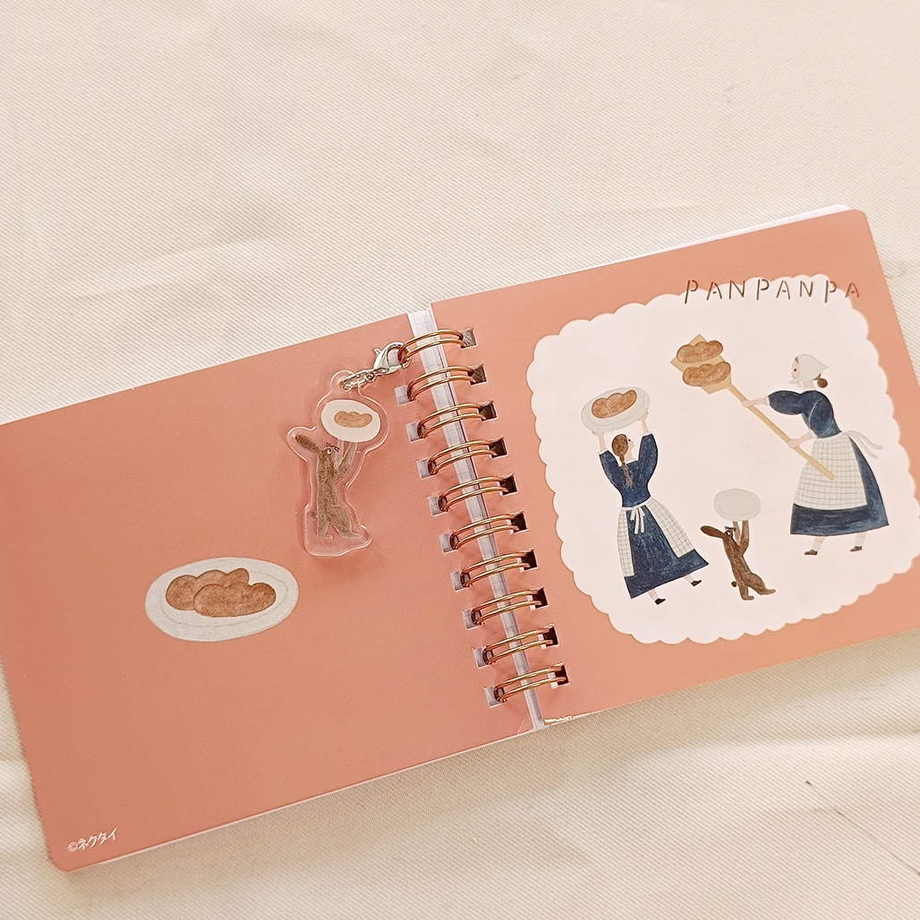 日本Komamono x Necktie．迷你筆記本(附掛飾)