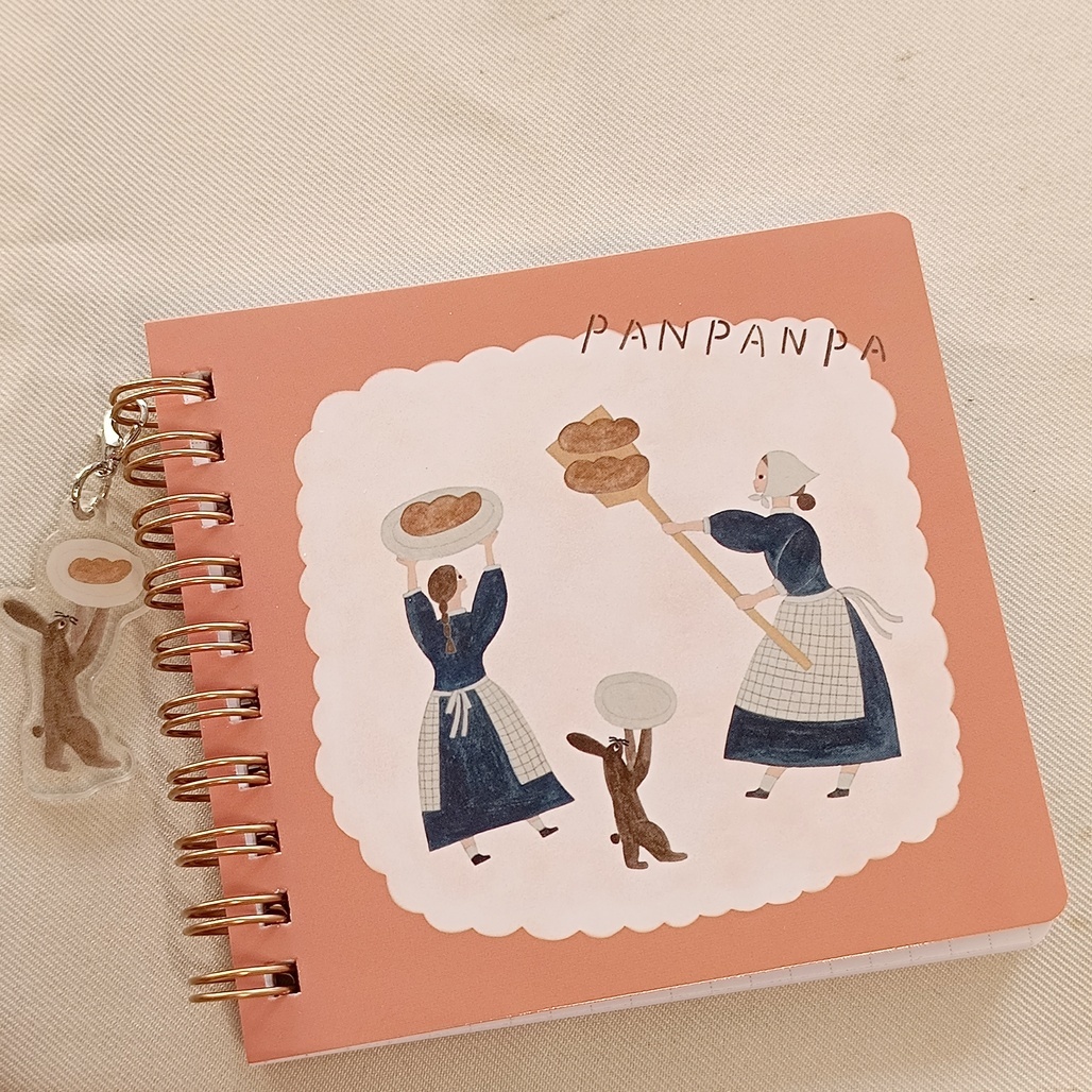 日本Komamono x Necktie．迷你筆記本(附掛飾)