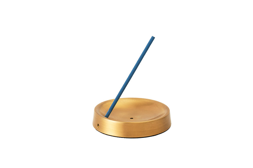 fog linen work - 黃銅線香座 / 圓形