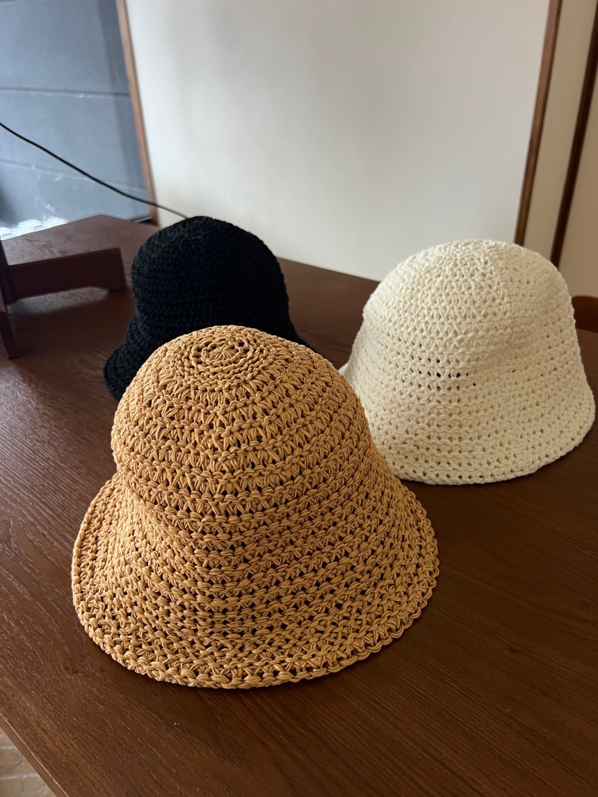 編織圓帽*3色