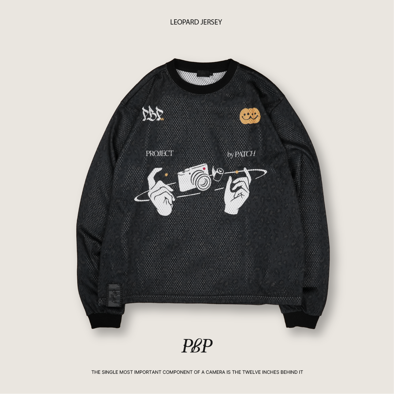 P.B.P - LEOPARD JERSEY  - DARK GRAY