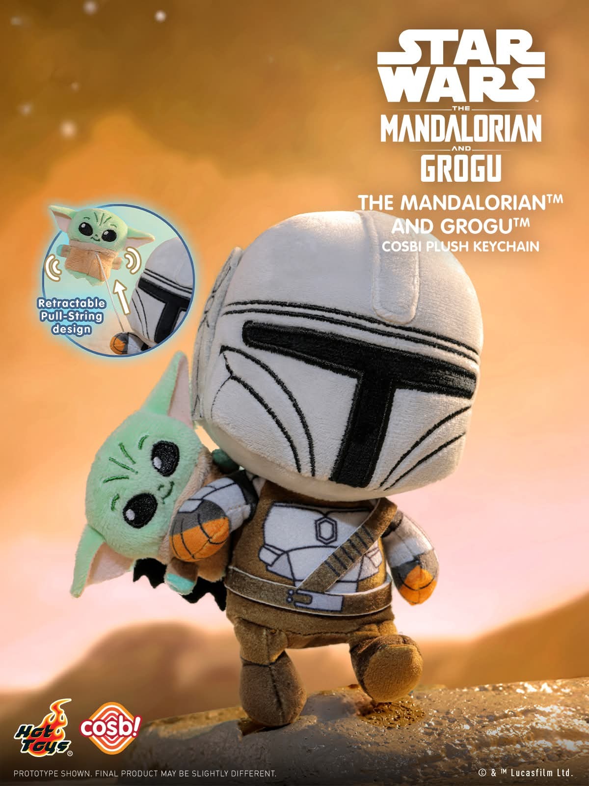 Hot Toys Star Wars The Mandalorian Grogu Cosbi Plush