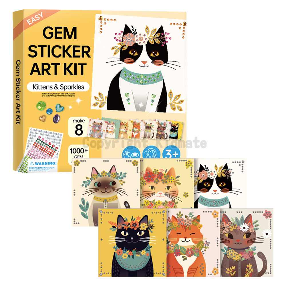 《 KIDMATE 》 貓咪寶石貼紙組