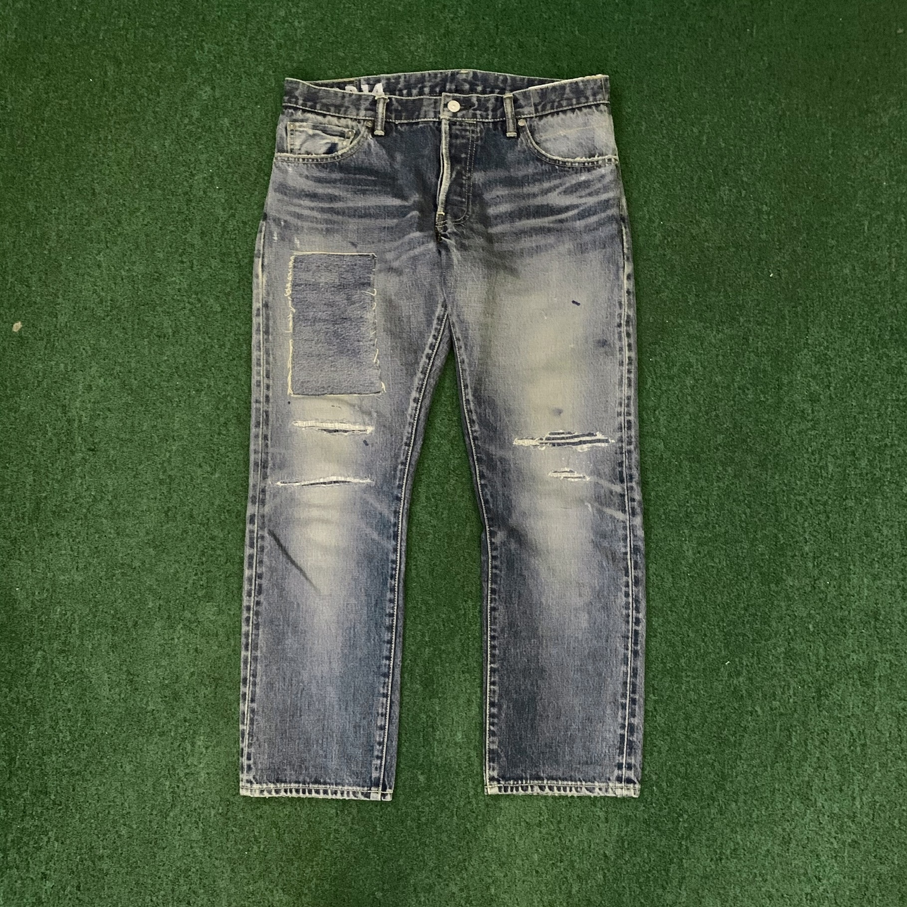 VISVIM SOCIAL SCULPTURE 10 DAMAGED-14 JEANS (( USED A )) 中古美品 - IN STOCK NOW (現貨發售中)