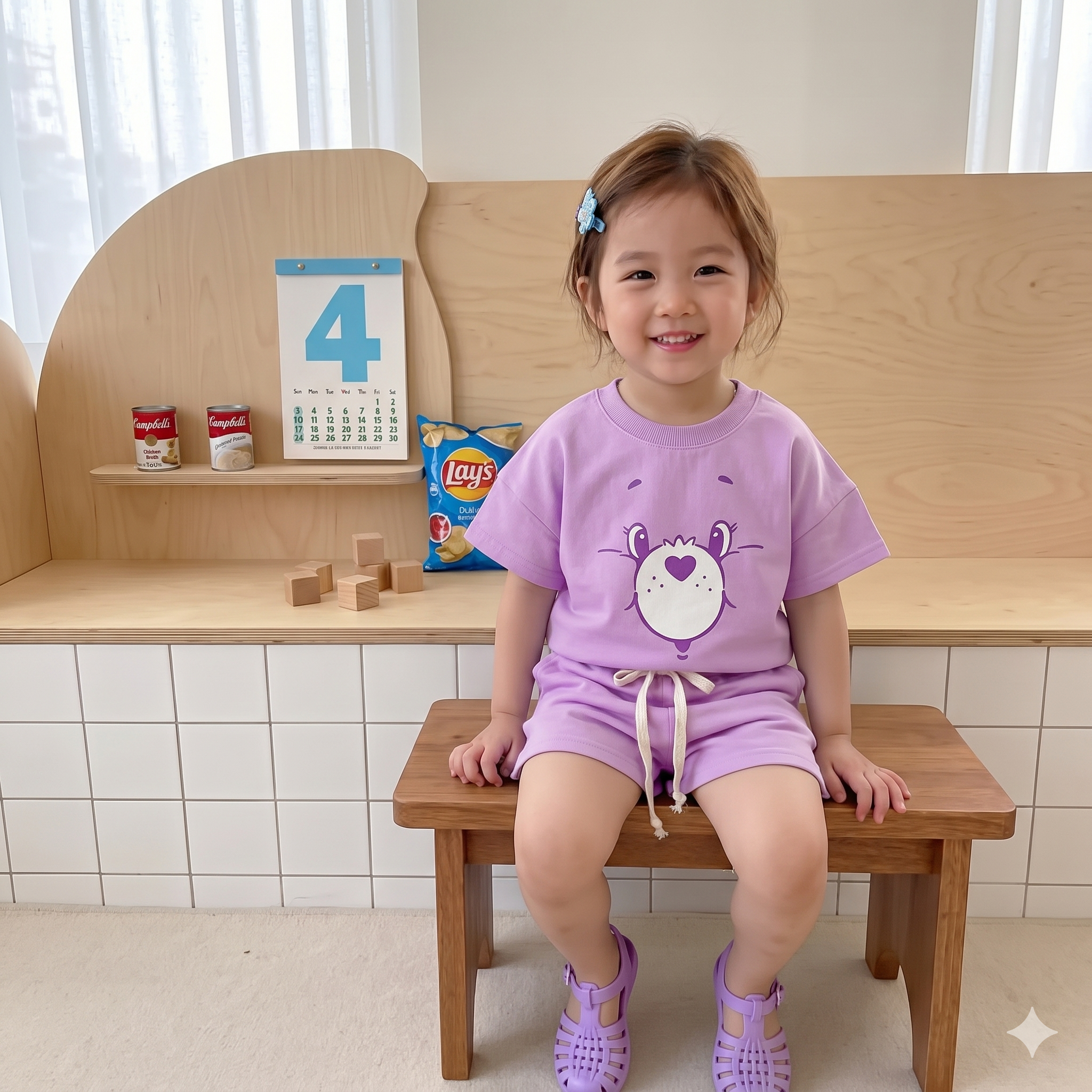 【彩虹熊】經典版寶寶夏天睡衣套裝