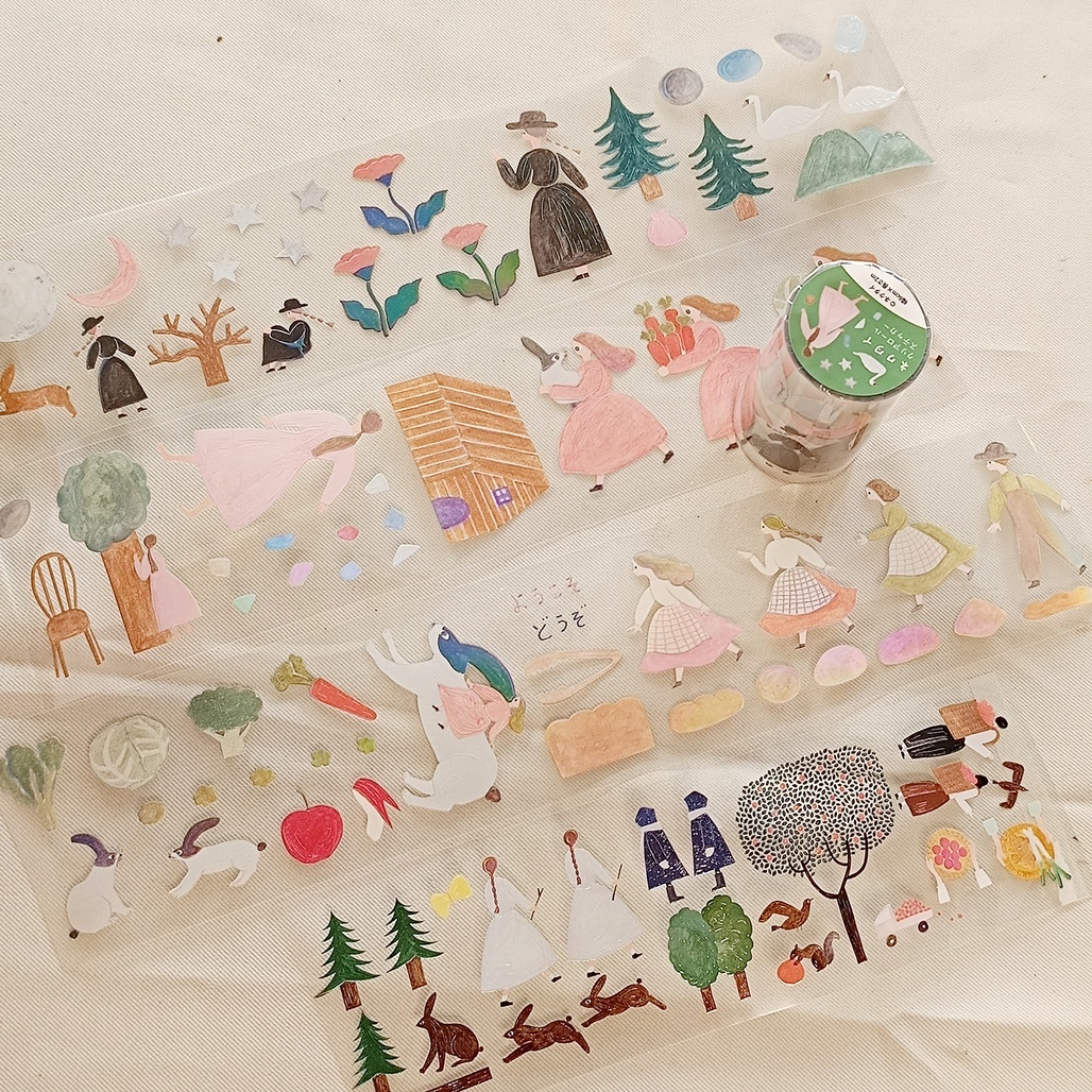 日本Komamono x Necktie．6cm立體亮面PET膠帶(2m)