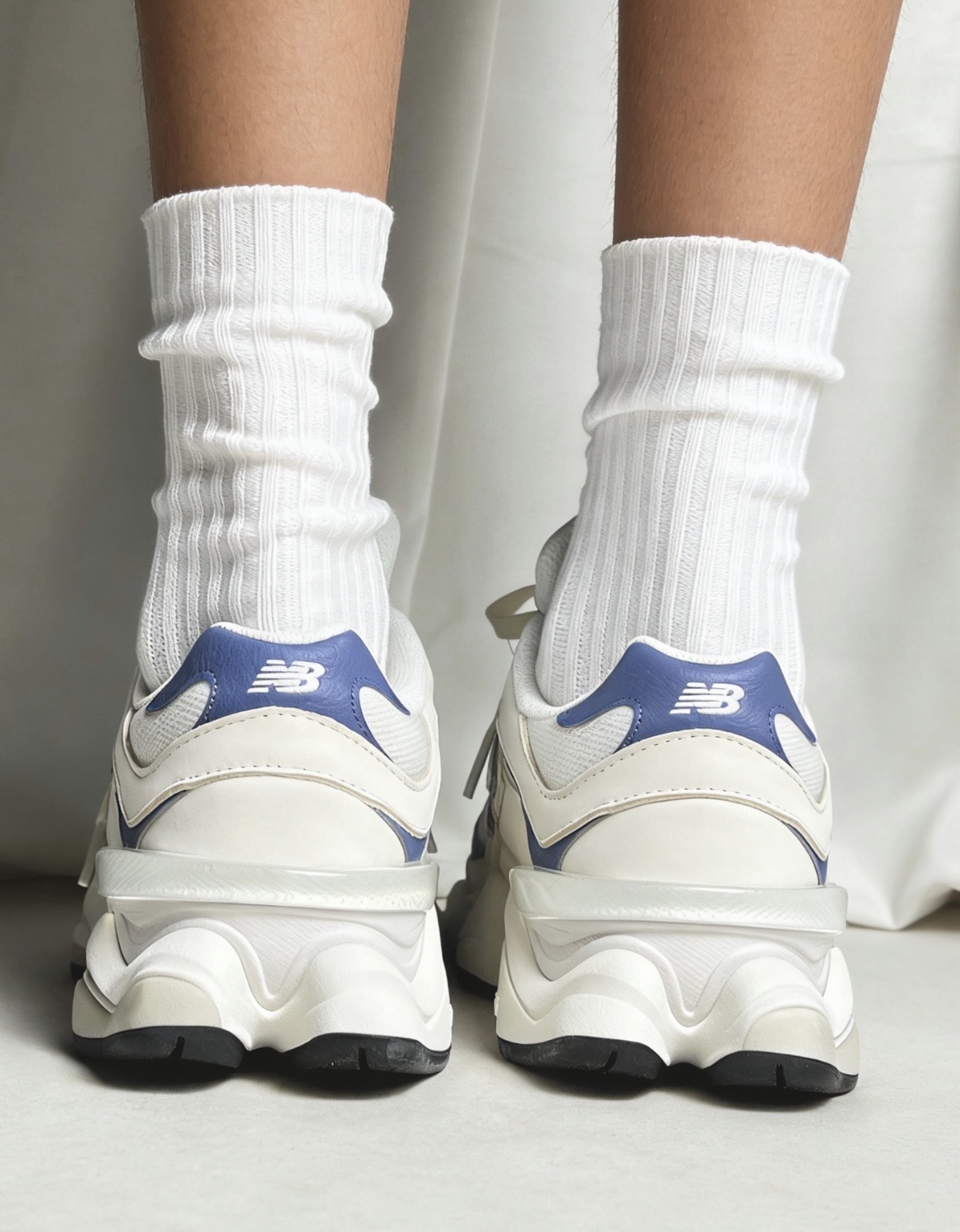 男女鞋 NEW BALANCE 9060 NB9060 白藍 增高 緩震 波浪 復古 Y2K 老爹鞋【U90601KA】