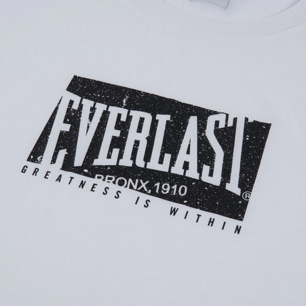 EVERLAST 短T 白色 LOGO 輕薄 短袖 圓領T 男 4321100300