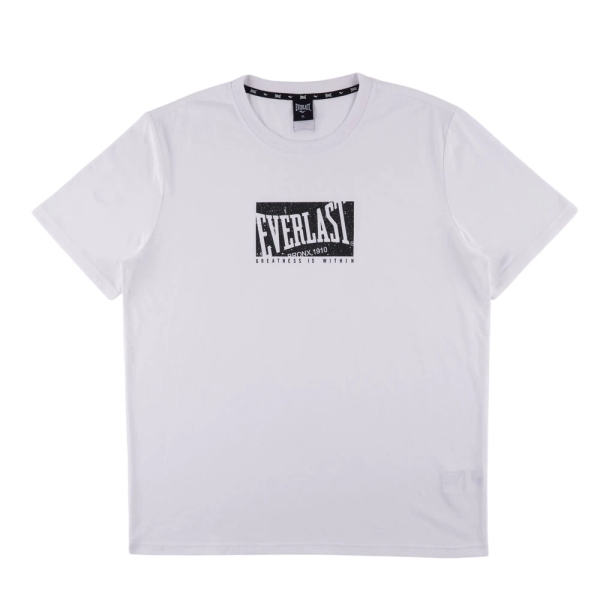 EVERLAST 短T 白色 LOGO 輕薄 短袖 圓領T 男 4321100300