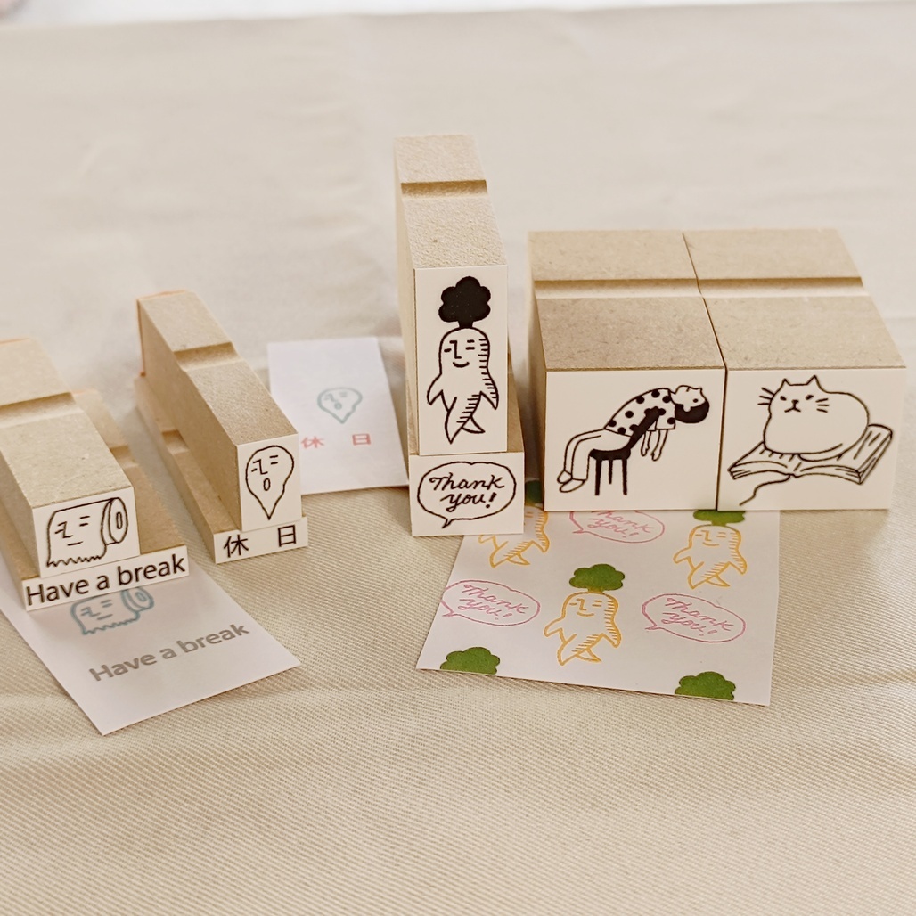 森田印房．手帳木頭印章 共五款