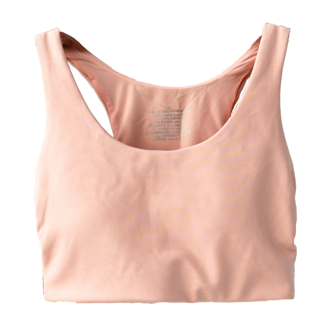 A&T石墨烯短版運動背心-粉膚色