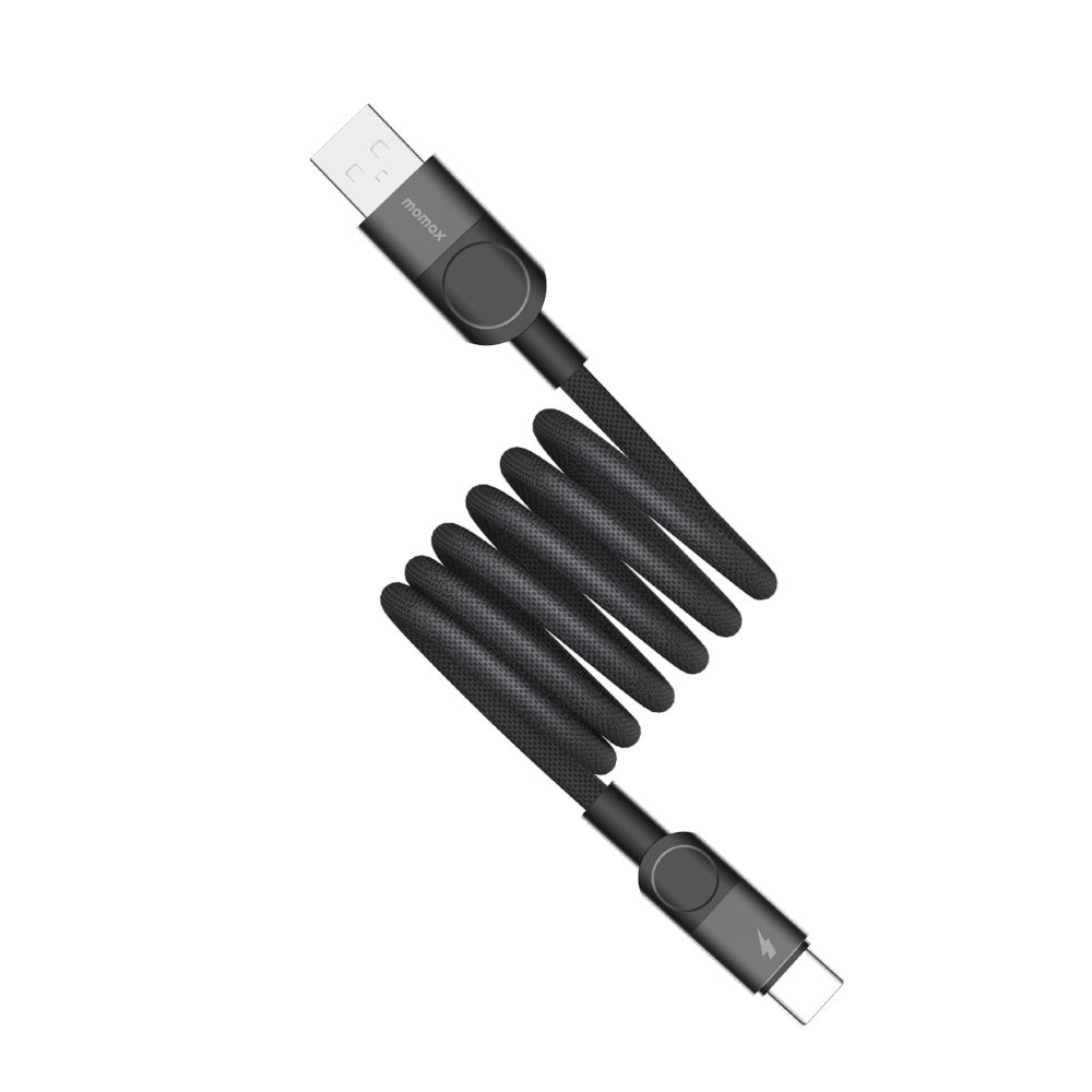 Mag.Link 66W USB-A to USB-C 磁吸充電線-(1m)-黑