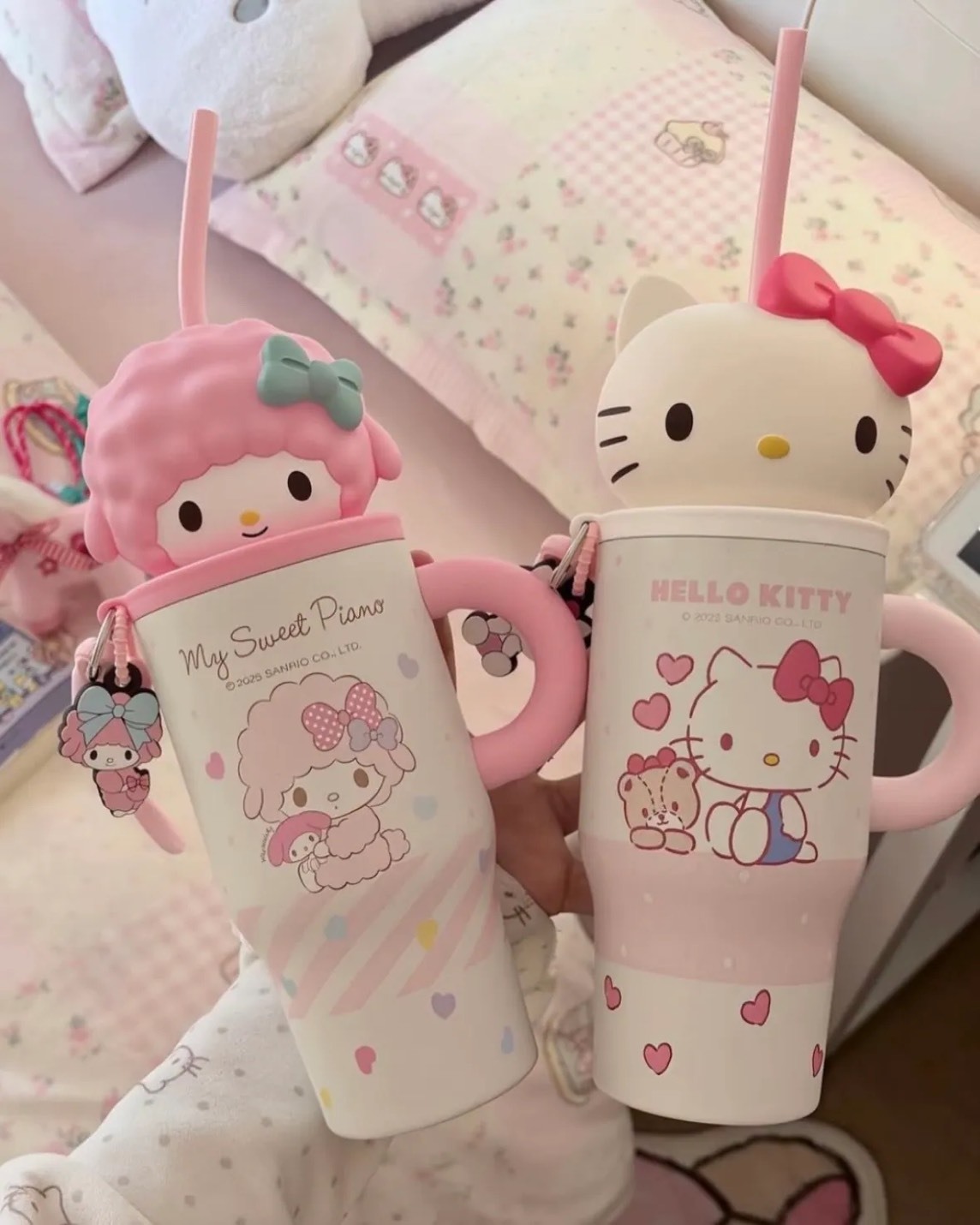 正版授權SANRIO 三麗鷗 HELLO KITTY 冰霸杯 保溫杯 580ML