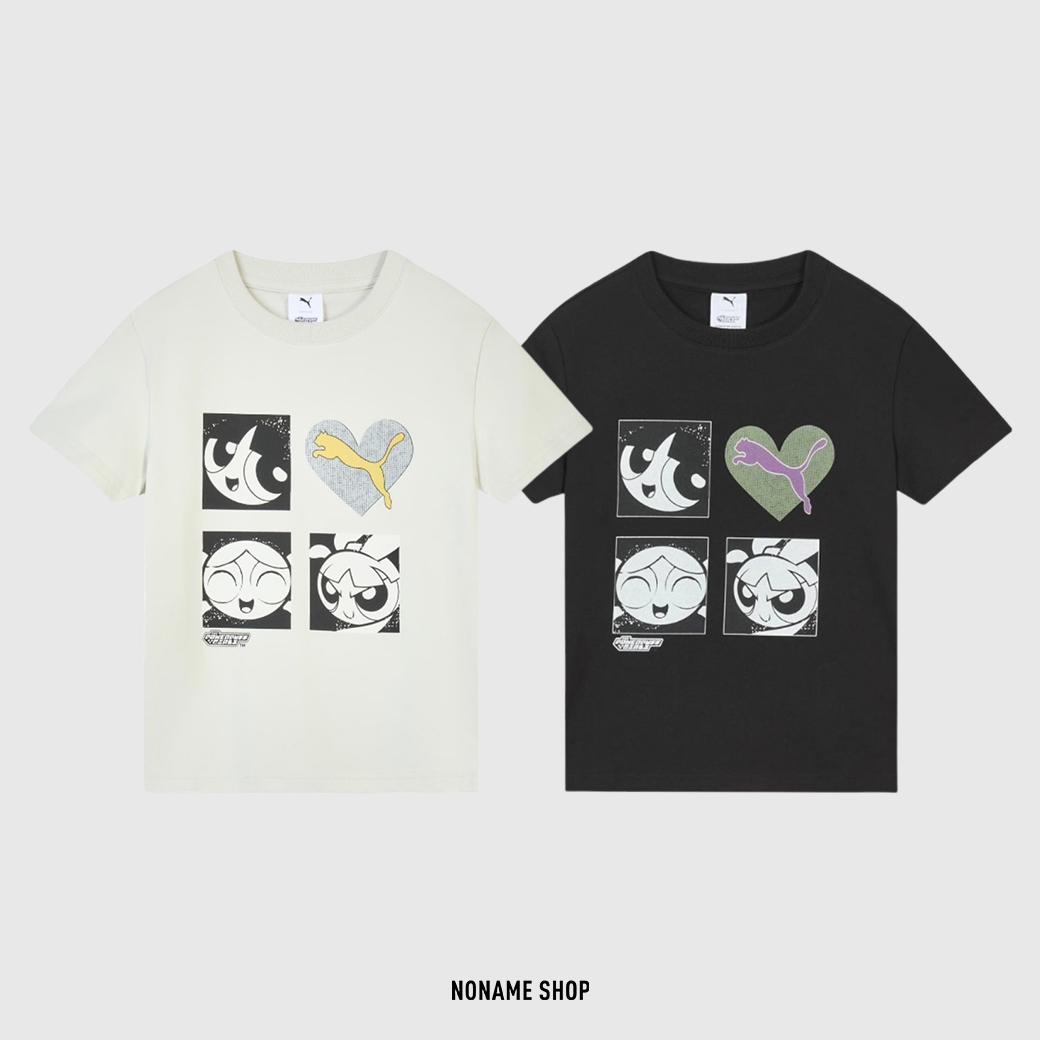 PUMA X 飛天小女警 聯名 塗鴉 微短版 短袖 兩色 (女版)