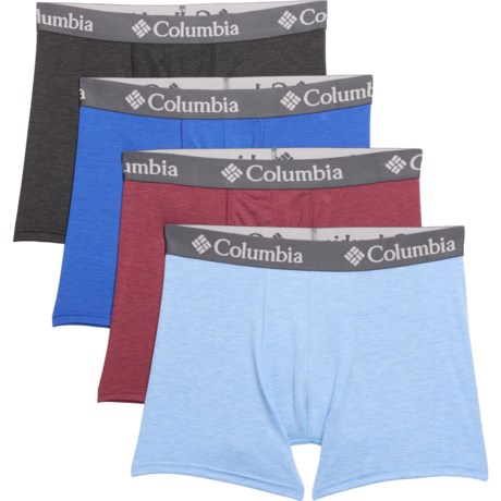 【預購】Columbia H042210 高機能彈力平口內褲 - 四件裝（顏色隨機）