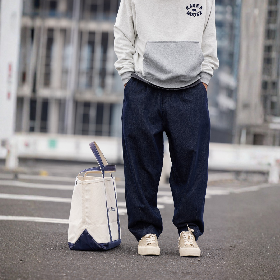 舒適萊賽爾微錐九分牛仔褲