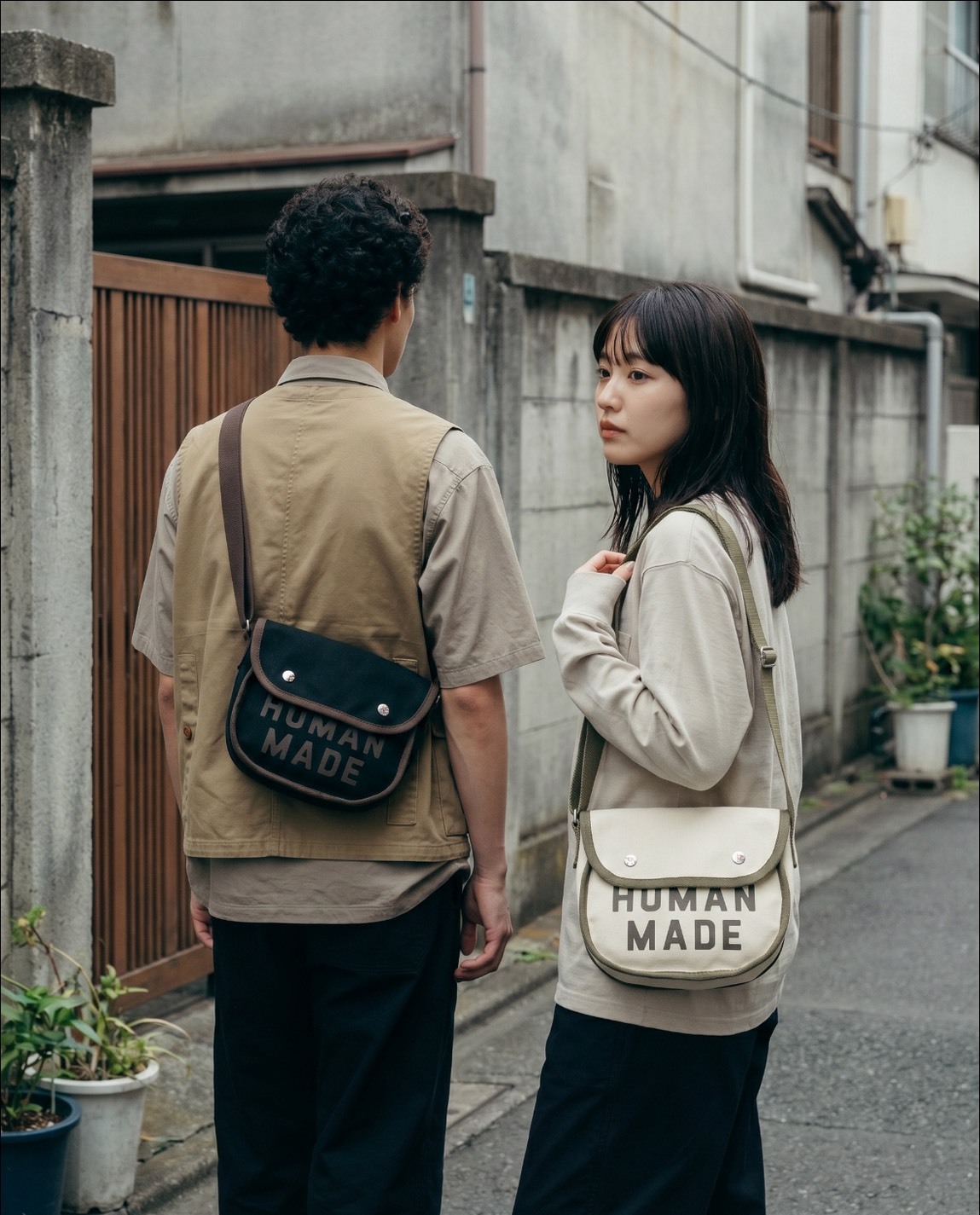 <即將到貨!> HUMAN MADE SHOULDER BAG 黑咖 米棕 單肩包