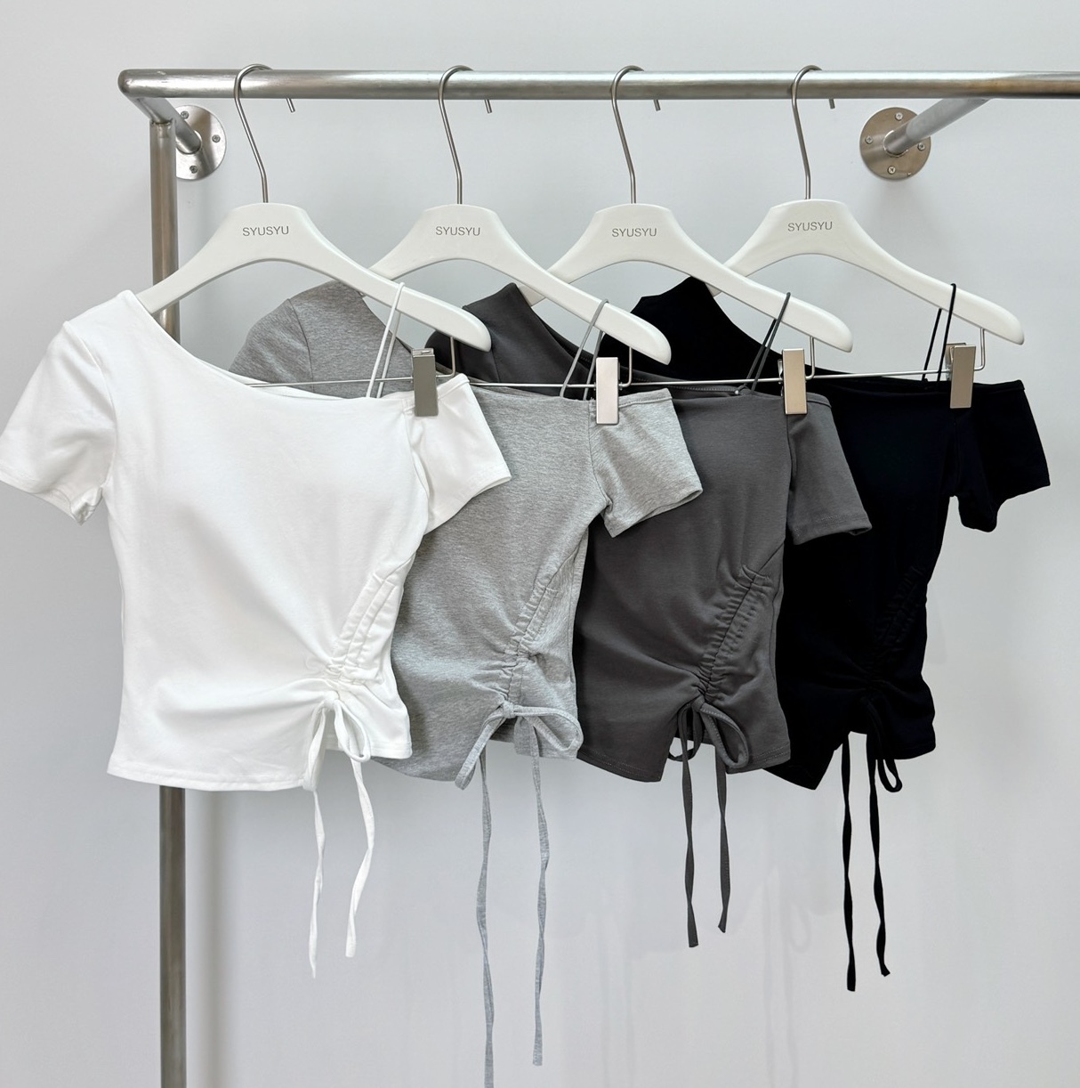 單邊細繩側抽繩罩杯衣