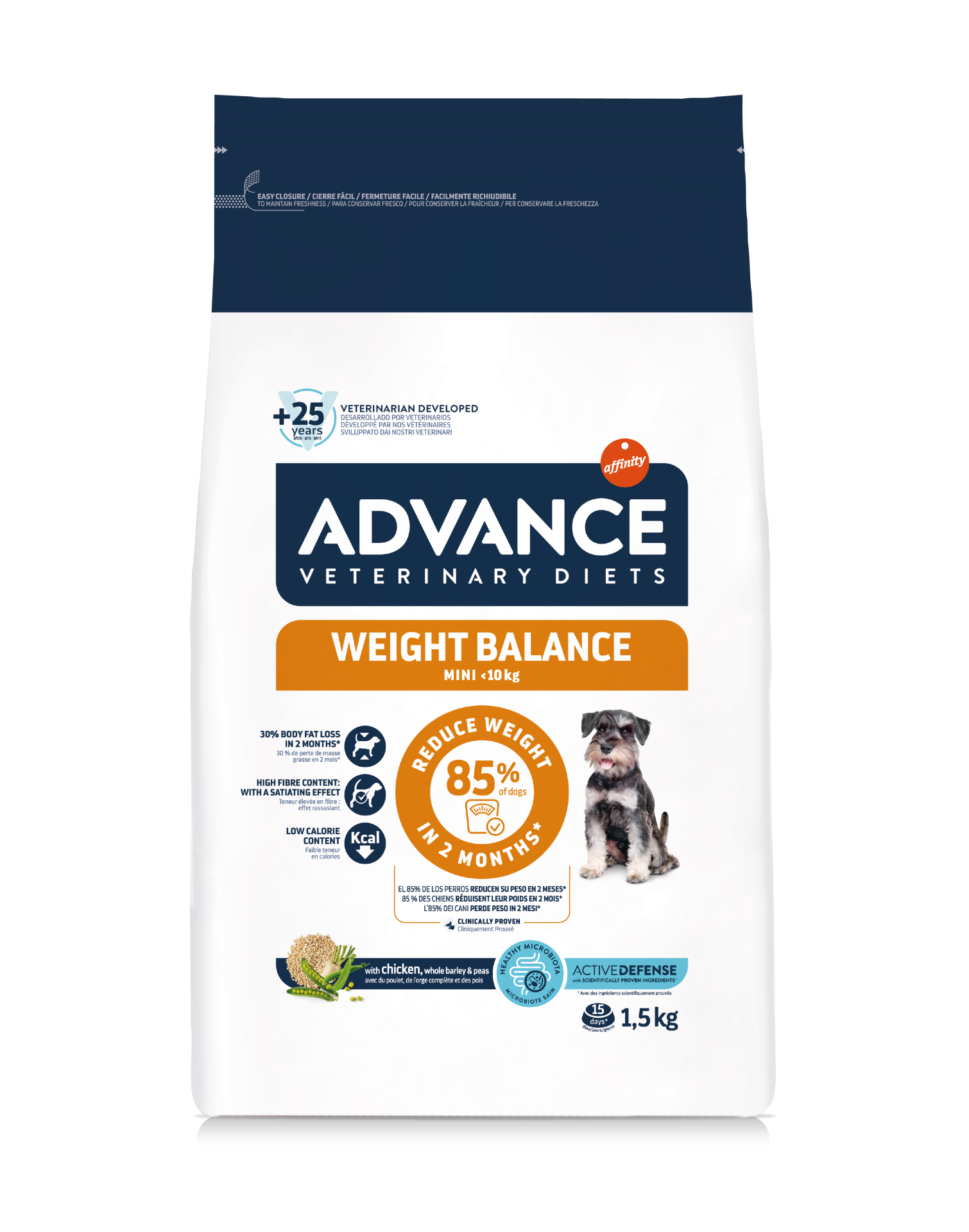 Advance - 獸醫飲食處方狗糧  (體重1-10kg小型犬種) 1.5KG