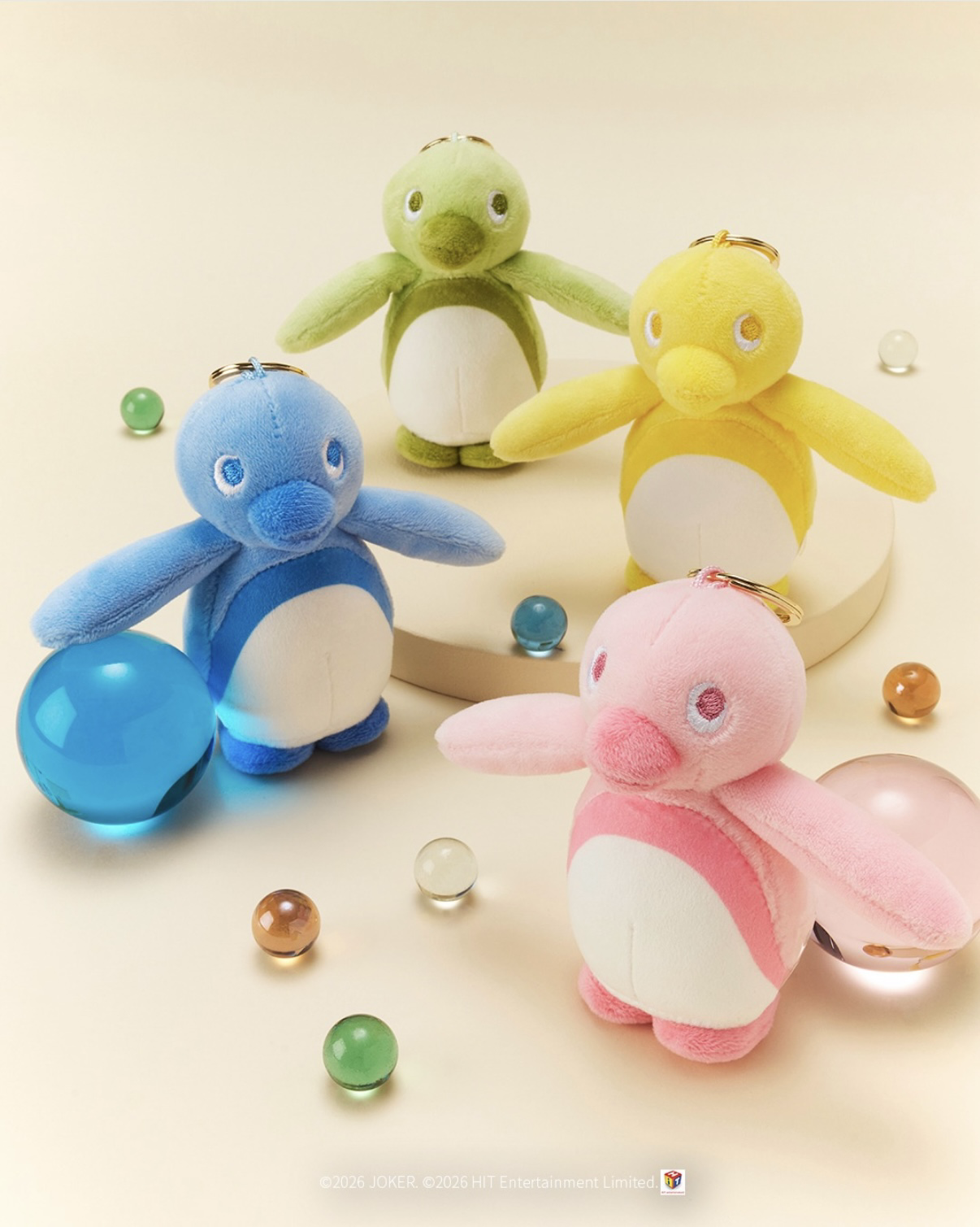 韓國 PINGU 企鵝家族 彩色企鵝 玩偶吊飾