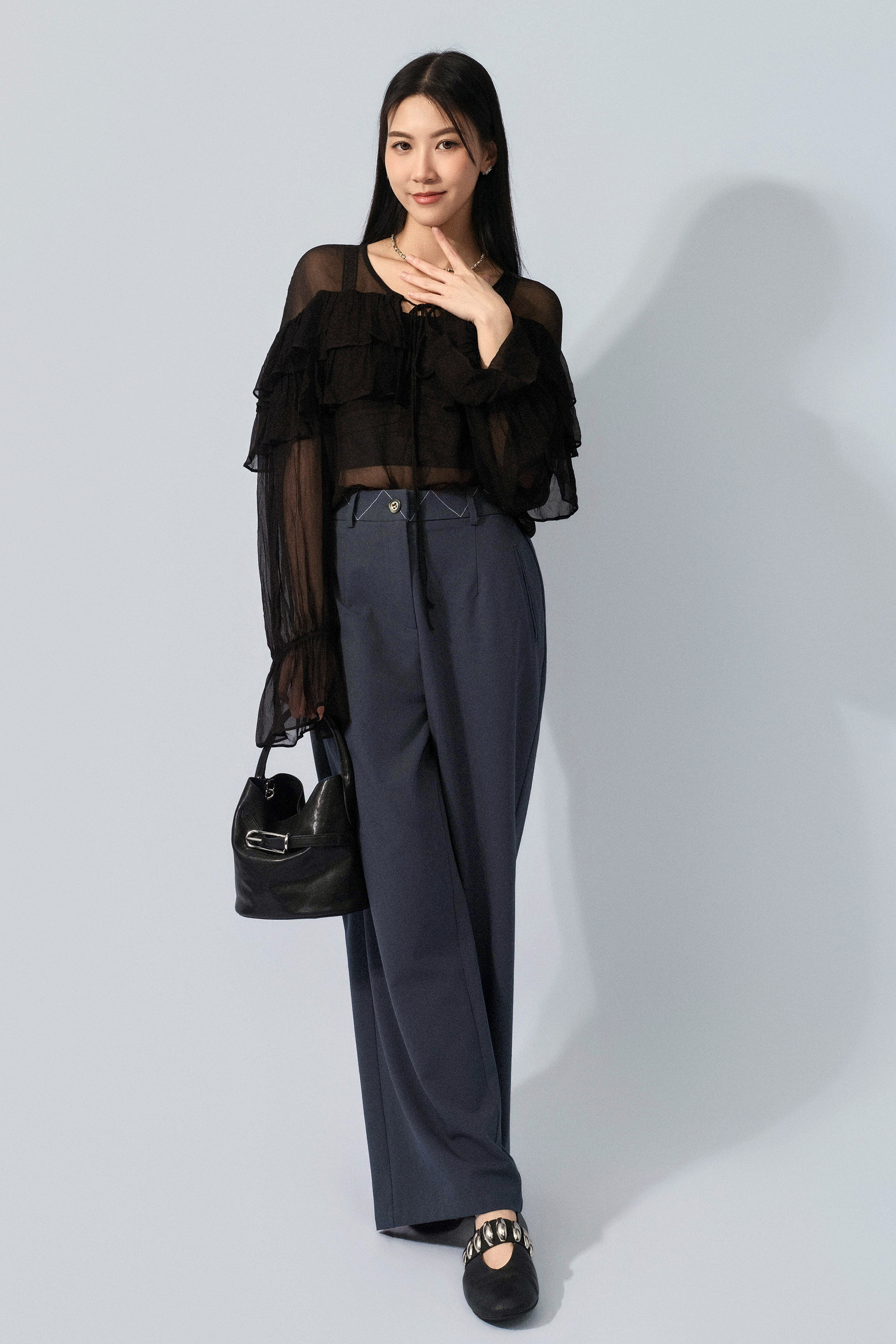 之字車線褲頭闊西褲（預購產品）