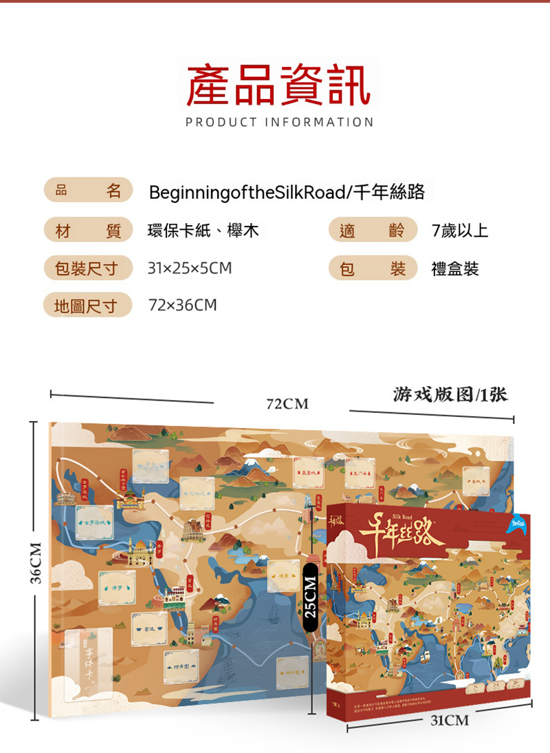 桌遊Yaofish千年絲路兒童益智親子互動社交桌遊絲路財商教育 PF2604