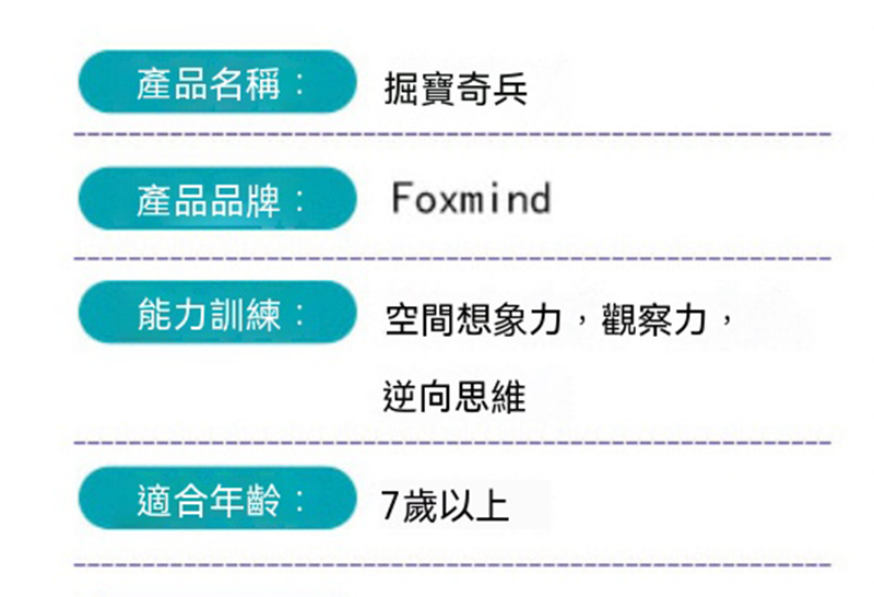 桌遊FoxMind 掘寶奇兵闖關空間思維訓練 PF2606