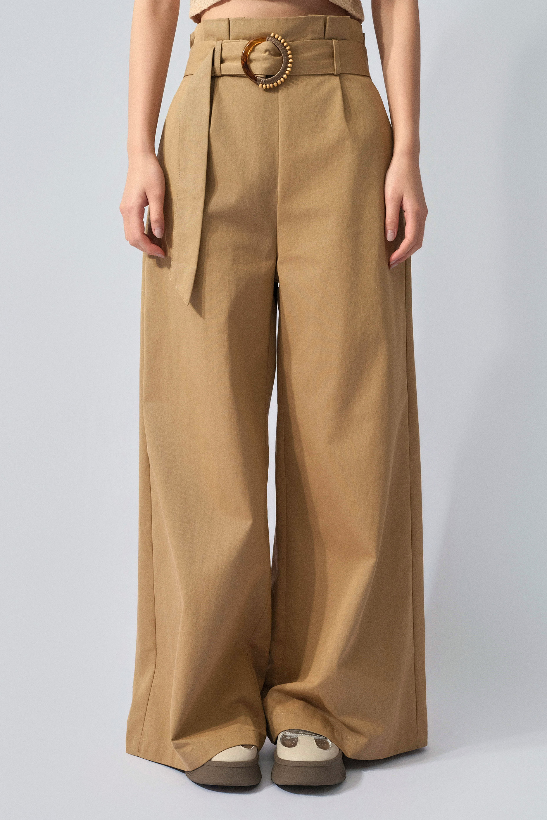 民族腰帶扣闊褲（ 預購產品）