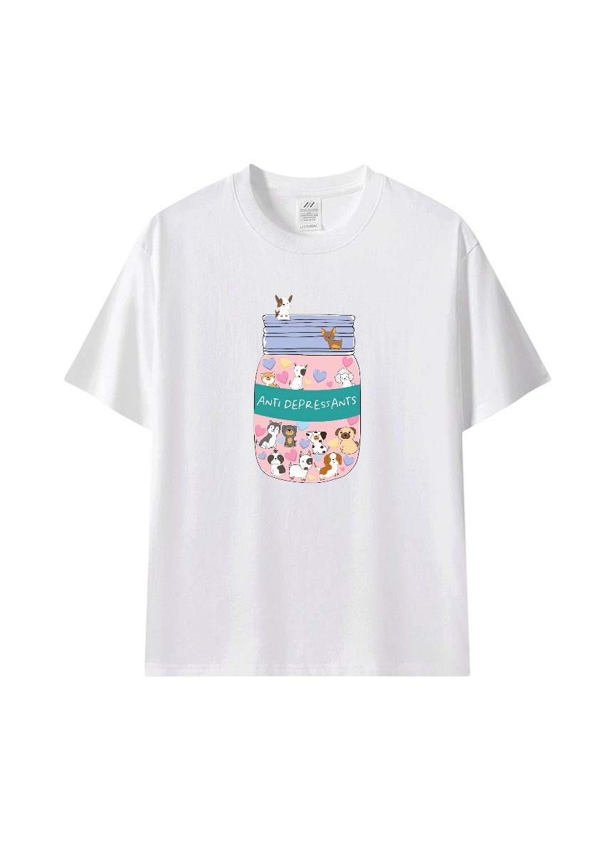 一整罐的快樂| 狗狗插畫T恤
