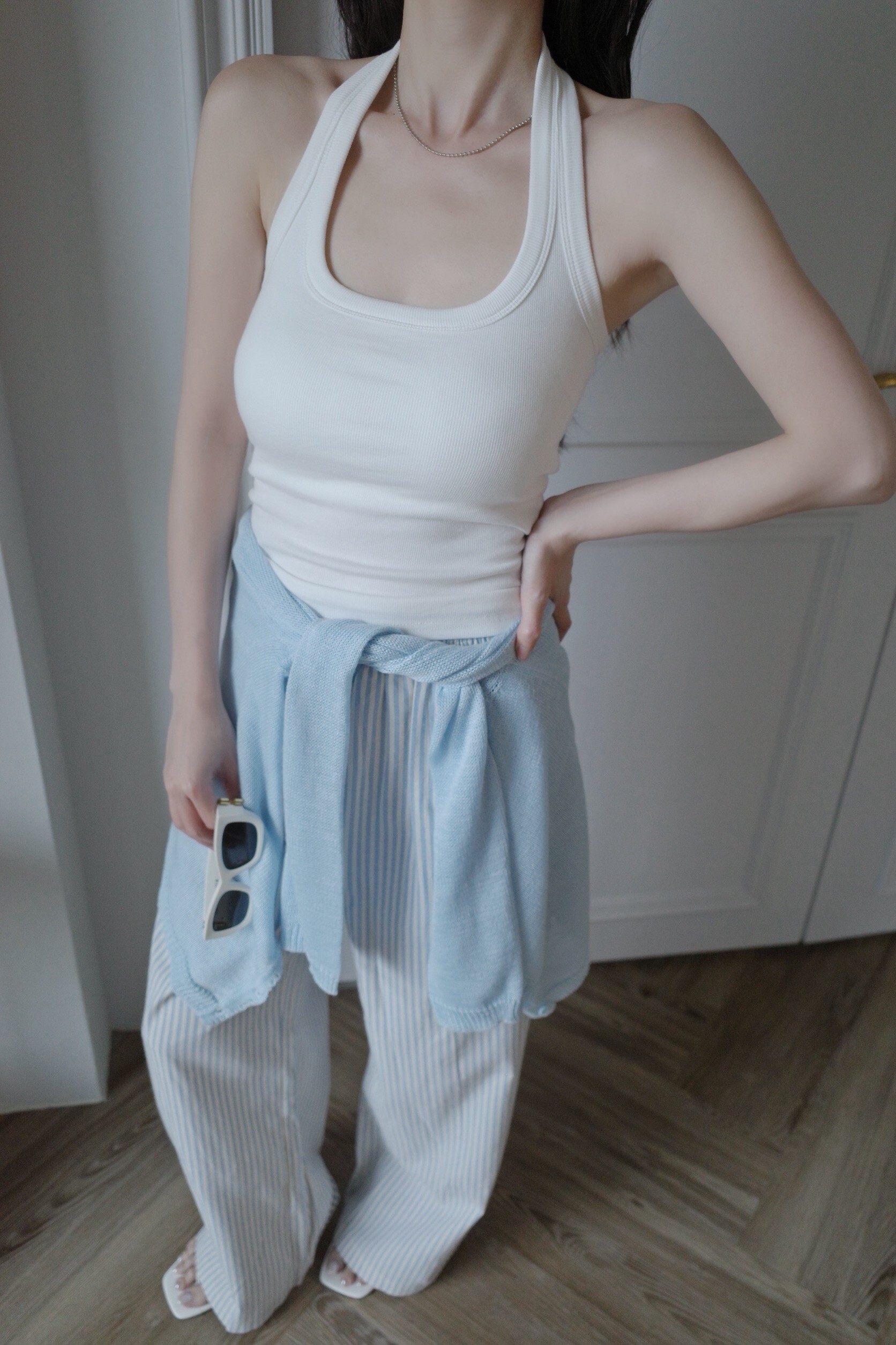 (預購)#AO52 必收繞脖bratop(白/黑/深花灰)