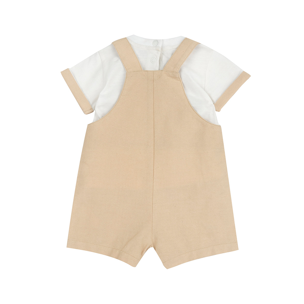 夏日沙丘-圓領上衣+背心短褲套裝