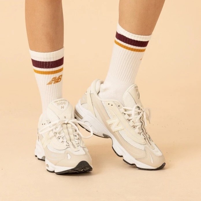 女鞋 NEW BALANCE 1000 米色 復古 網眼 緩震 運動 休閒鞋【U10009T1】NB1000