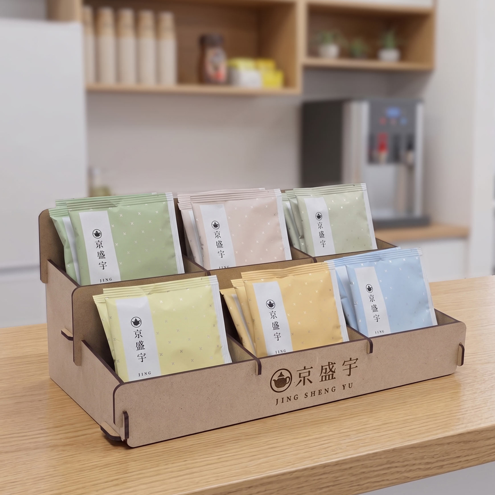 癒しのティーバッグスタンド｜NZ産エコ木材・簡単組立｜茶葉収納ラック