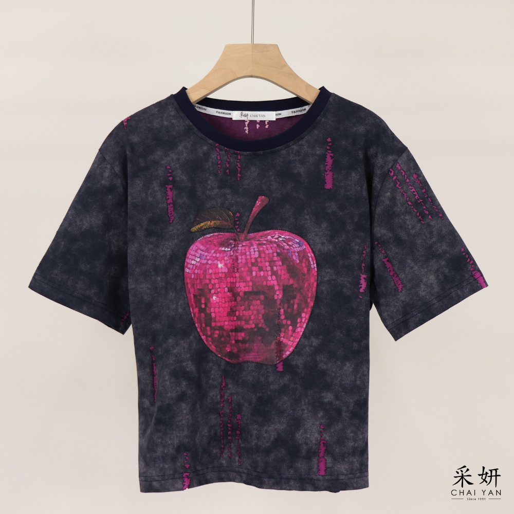 蘋果破布短袖上衣