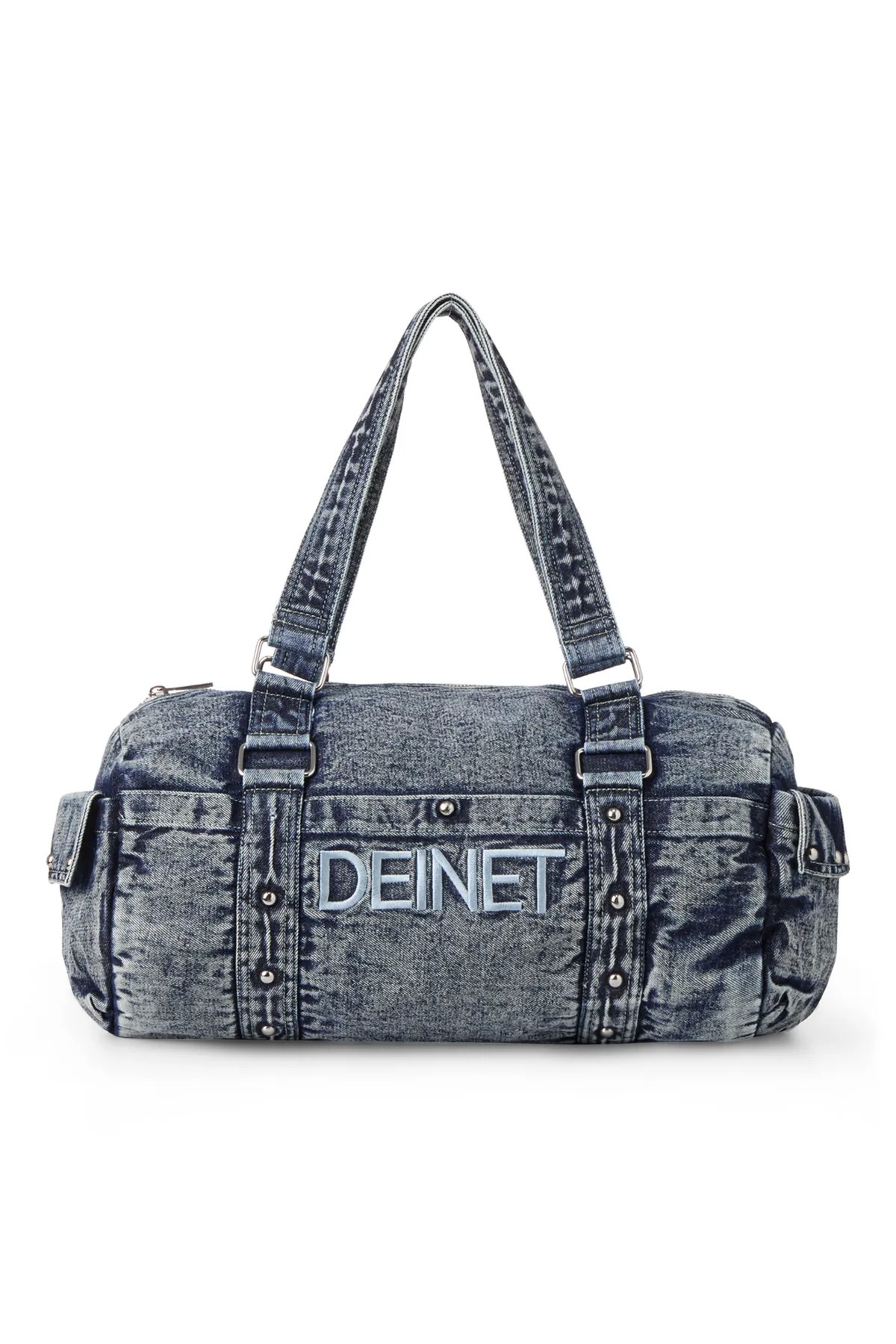DEINET LOGO DUFFLE BAG IN DENIM