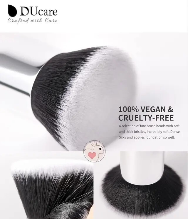 Flat foundation brush (Black) DS001-3