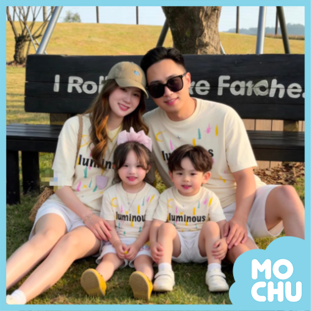 Luminous彩條上衣親子裝