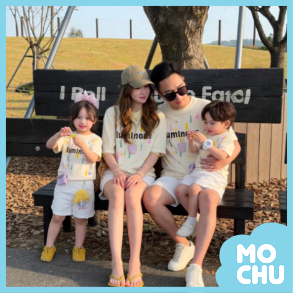 Luminous彩條上衣親子裝