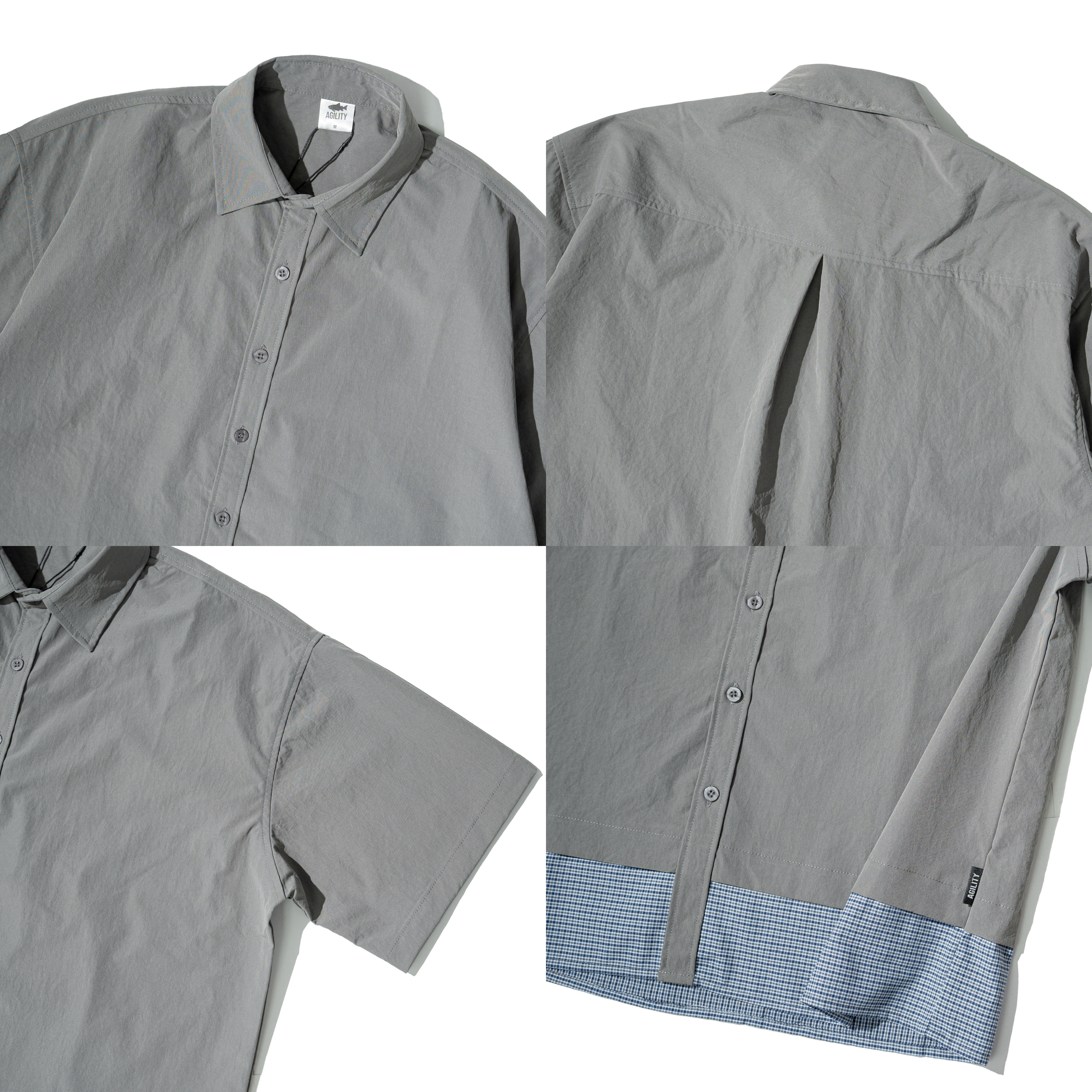 AGILITY Staff "PS" Fake Two Pieces Shirts 寬短 假兩件 短袖襯衫 [STA-7]